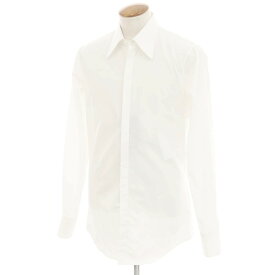 【新品アウトレット】ディースクエアード DSQUARED2 コットン レギュラーカラー カジュアルシャツ ホワイト【サイズ48】【WHT】【S/S/A/W】【状態ランクN-】【メンズ】【749490】[DPD]
