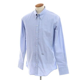 【新品】ディースクエアード DSQUARED2 コットン ボタンダウン カジュアルシャツ ブルー【サイズ50】【BLU】【S/S/A/W】【状態ランクN】【メンズ】【749490】