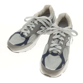 【中古】ニューバランス NEW BALANCE M990GJ3 USA製 スニーカー グレーxネイビー【サイズ26cm】【GRY】【S/S/A/W】【状態ランクB】【メンズ】【749470】[APD]