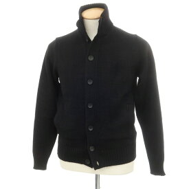 【新品】ザノーネ ZANONE CHIOTO キョート ミドルゲージ ウール スタンドカラー カーディガン ブラック【サイズ44】【BLK】【A/W】【状態ランクN】【メンズ】【749391】[CPD]