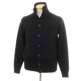 【新品】ザノーネ ZANONE CHIOTO キョート ミドルゲージ ウール スタンドカラー カーディガン ブラック【サイズ46】【BLK】【A/W】【状態ランクN】【メンズ】【749391】[CPD]