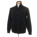 【新品】ザノーネ ZANONE CHIOTO キョート ミドルゲージ ウール スタンドカラー カーディガン ブラック【サイズ50】【BLK】【A/W】【状態ランクN】【メンズ】【749391】