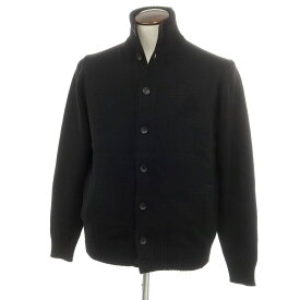【新品】ザノーネ ZANONE CHIOTO キョート ミドルゲージ ウール スタンドカラー カーディガン ブラック【サイズ52】【BLK】【A/W】【状態ランクN】【メンズ】【749391】[CPD]