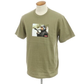 【中古】シュプリーム Supreme 2025年春夏 40 Acres Spike Tee コットン クルーネック 半袖Tシャツ オリーブ【サイズM】【GRN】【S/S】【状態ランクA】【メンズ】【749386】[CPD]