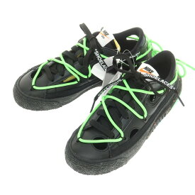 【中古】【未使用】オフホワイト OFF-WHITE × NIKE Blazer Low スニーカー ブラック系【サイズ23cm】【BLK】【S/S/A/W】【状態ランクS】【レディース】【749289】[DPD]