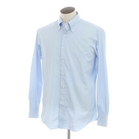 【中古】サルトリア ピロッツィ Sartoria Pirozzi コットン ボタンダウン ドレスシャツ ライトブルー【サイズ42】【BLU】【S/S/A/W】【状態ランクA】【メンズ】【749288】