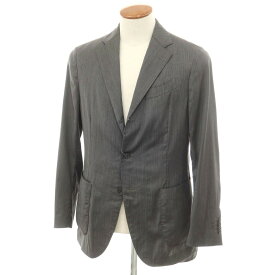 【中古】ラルディーニ LARDINI easy wear ストレッチウールナイロン テーラードジャケット グレー【サイズ48】【GRY】【S/S】【状態ランクC】【メンズ】【749286】[BPD]