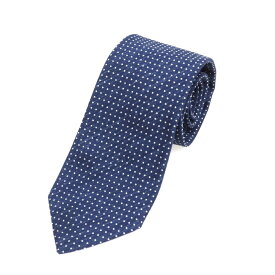 【SALE50%OFF/返品不可】【中古】ダニエル スタイル ユニット DANIEL STYLE UNIT 3.0 シルク ドット柄ネクタイ ネイビーxホワイト【NVY】【S/S/A/W】【状態ランクC】【メンズ】【749285】