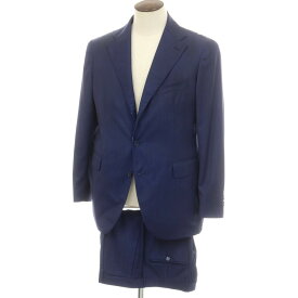 【中古】タリアトーレ TAGLIATORE ヘリンボーン織ウール 3つボタンスーツ ネイビーブルー【サイズ52】【NVY】【S/S】【状態ランクB】【メンズ】【749275】[APD]