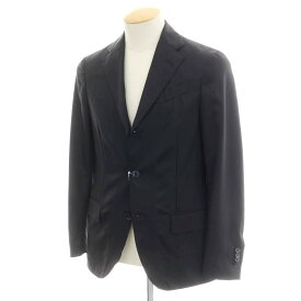 【中古】ラルディーニ LARDINI easy wear ストレッチウールナイロン テーラードジャケット ブラック【サイズ42】【BLK】【S/S】【状態ランクD】【メンズ】【749273】[BPD]