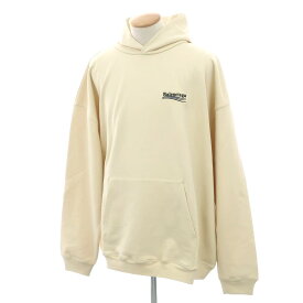 【中古】バレンシアガ BALENCIAGA コットン スウェット プルオーバー パーカー ライトベージュ【サイズS】【BEI】【S/S/A/W】【状態ランクA】【メンズ】【749270】[EPD]