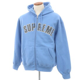 【中古】シュプリーム Supreme 2025年春夏 b.b. Simon Zip Up Hooded Sweatshirt コットンポリエステル パーカー ライトブルー【サイズM】【BLU】【A/W】【状態ランクB】【メンズ】【749270】