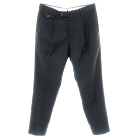 【中古】ピーティートリノ PT TORINO TECHNO WASHABLE WOOL ストレッチ ポリエステルウール ドレススラックスパンツ チャコール【サイズ48】【GRY】【S/S】【状態ランクB】【メンズ】【749193】[APD]