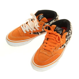 【中古】シュプリーム Supreme × VANS 2023年秋冬 Leopard Half Cab スニーカー オレンジ【サイズ26.5cm】【S/S/A/W】【状態ランクB】【メンズ】