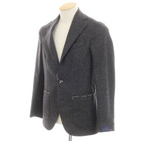 【新品】サルトリア ラトーレ SARTORIA LATORRE ウールカシミヤ テーラードジャケット ダークグレー【サイズ42】【GRY】【A/W】【状態ランクN】【メンズ】【749184】[EPD]