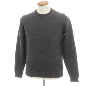 【新品】ザノーネ ZANONE ミドルゲージウール クルーネック ニット グレー【サイズ48】【A/W】【状態ランクN】【メンズ】