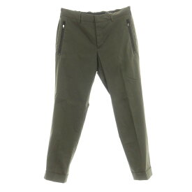 【SALE10%OFF/返品不可】【中古】ピーティートリノ PT TORINO LAMDA ストレッチ コットンナイロン カジュアルスラックスパンツ オリーブ【サイズ48】【S/S】【状態ランクA】【メンズ】
