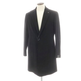 【新品】タリアトーレ TAGLIATORE COLORADO ウールカシミヤ チェスターフィールドコート ブラック【サイズ52】【A/W】【状態ランクN】【メンズ】[BPD]