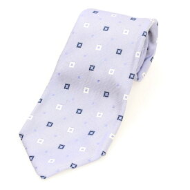 【中古】チェーザレ アットリーニ Cesare Attolini シルク 小紋柄ネクタイ ラベンダー【S/S/A/W】【状態ランクC】【メンズ】 CPD