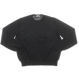 【中古】バレンシアガ BALENCIAGA ハイゲージ ウールナイロン クルーネック プルオーバーニット ブラック【サイズ36】【A/W】【状態ランクA】【レディース】[CPD]