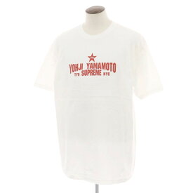 【中古】シュプリーム Supreme × Y's 2025年秋冬 Star Tee クルーネック 半袖Tシャツ ホワイト【サイズXL】【S/S】【状態ランクB】【メンズ】[BPD]