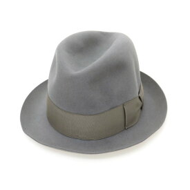 【SALE/返品不可】【中古】ボルサリーノ Borsalino ラビット系 ソフトボーラーハット グレー【サイズ56】【S/S/A/W】【状態ランクB】【メンズ】 [APD]