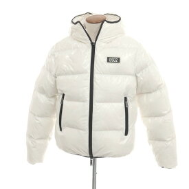 【SALE10%OFF/返品不可】【新品アウトレット】ディースクエアード DSQUARED2 ナイロン ダウンジャケット ホワイト【サイズ48】【A/W】【状態ランクN-】【メンズ】