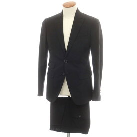 【SALE10%OFF/返品不可】【新品】ディースクエアード DSQUARED2 ストレッチ ウール 2つボタンスーツ ブラック【サイズ46】【S/S/A/W】【状態ランクN】【メンズ】