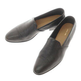 【中古】ジョンロブ John Lobb シュリンクレザー ローファー ブラック【サイズ8】【S/S/A/W】【状態ランクB】【メンズ】