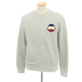 【中古】モンクレール MONCLER コットン クルーネック スウェット グレー【サイズS】【S/S/A/W】【状態ランクB】【メンズ】