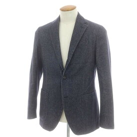【SALE/返品不可】【中古】ラルディーニ LARDINI コットンウール カジュアルジャケット ネイビー【サイズ46】【A/W】【状態ランクC】【メンズ】 [APD]