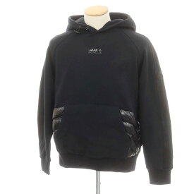 【SALE/返品不可】【中古】モンクレール ジーニアス MONCLER GENIUS × adidas コットン プルオーバー パーカー ブラック【サイズS】【A/W】【状態ランクB】【メンズ】 [APD]