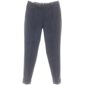【SALE10%OFF/返品不可】【中古】ピーティートリノ PT TORINO ストレッチウール ドレススラックスパンツ ネイビー【サイズ46】【A/W】【状態ランクB】【メンズ】[BPD]