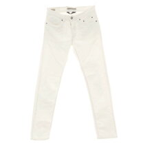 Siviglia clothing white siviglia pants Siviglia Slim Fit Linen Blend Trousers - White SVM02112T0193ABTPB GIGLIO COM