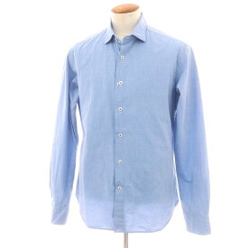 【中古】オリアン ORIAN コットン セミワイドカラー カジュアルシャツ ブルー【サイズ40】【S/S/A/W】【状態ランクB】【メンズ】