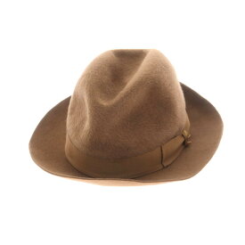 【SALE/返品不可】【中古】ボルサリーノ Borsalino レッドディア CERVELT ソフトボーラーハット ブラウン【A/W】【状態ランクC】【メンズ】
