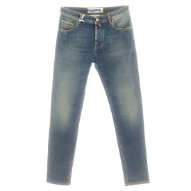 【新品】ヤコブコーエン JACOB COHEN BARNY ストレッチ デニムパンツ ジーンズ ダークブルー【サイズ34】【S/S/A/W】【状態ランクN】【メンズ】[PO20]