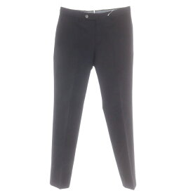 【SALE30%OFF/返品不可】【中古】ピーティートリノ PT TORINO TECHNO WASHABLE WOOL ストレッチ ポリエステルウール ドレススラックスパンツ ブラック【サイズ44】【S/S/A/W】【状態ランクC】【メンズ】