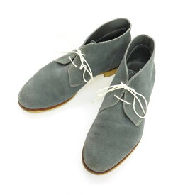【中古】パラブーツ Paraboot スエード チャッカブーツ ブルーグレー【サイズ6 1/2】【S/S/A/W】【状態ランクC】【メンズ】