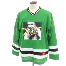 【中古】シュプリーム Supreme × ANTIHERO 2025年秋冬 Ozzy Hockey Jersey 長袖Tシャツ グリーン【サイズL】【S/S/A/W】【状態ランクA】【メンズ】