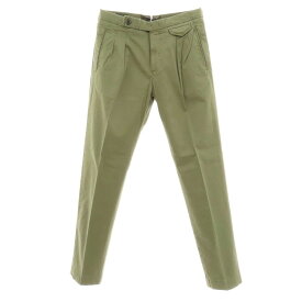 【新品】インコテックス スラックス INCOTEX SLACKS ストレッチ コットン カジュアルスラックスパンツ オリーブ【サイズ33】【S/S】【状態ランクN】【メンズ】
