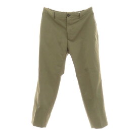 【SALE30%OFF/返品不可】【中古】インコテックス スローウェア INCOTEX SLOWEAR TEKNOSARTORIAL ポリエステル イージスラックスパンツ オリーブ【サイズ48】【S/S】【状態ランクB】【メンズ】