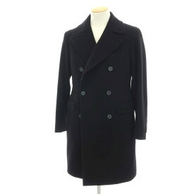 【中古】タリアトーレ TAGLIATORE ウールカシミヤ ダブルブレストコート ブラック【サイズ44】【A/W】【状態ランクC】【メンズ】