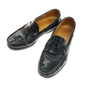 【中古】パラブーツ Paraboot BEAMS別注 CORSICA ローファー ブラック【サイズ7 1/2】【S/S/A/W】【状態ランクC】【メンズ】