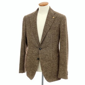 【中古】タリアトーレ TAGLIATORE ウールシルクナイロン 2B テーラードジャケット ブラウン【サイズ48】【A/W】【状態ランクB】【メンズ】