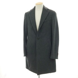 【中古】ラルディーニ LARDINI ウール チェスターフィールドコート ダークグレー【サイズ44】【A/W】【状態ランクC】【メンズ】[APD]