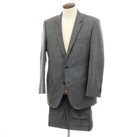 【中古】ヒューゴボス HUGO BOSS ウールシルク 2つボタンスーツ グレー【サイズ52】【A/W】【状態ランクC】【メンズ】
