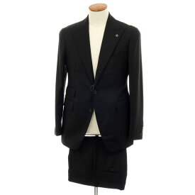 【中古】タリアトーレ TAGLIATORE Brilla per il gusto別注 ウール 2つボタンスーツ ブラック【サイズ48】【S/S】【状態ランクC】【メンズ】