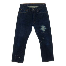 【中古】リーバイスビンテージクロージング LEVI'S VINTAGE CLOTHING 505 1967年モデル デニムパンツ ネイビー【サイズ33】【S/S/A/W】【状態ランクB】【メンズ】