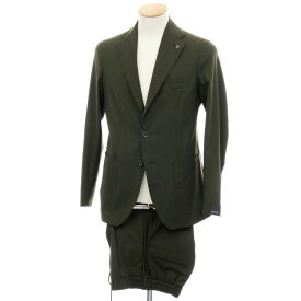 【新品】タリアトーレ TAGLIATORE ストレッチウール 2つボタンスーツ オリーブ【サイズ44】【S/S】【状態ランクN】【メンズ】